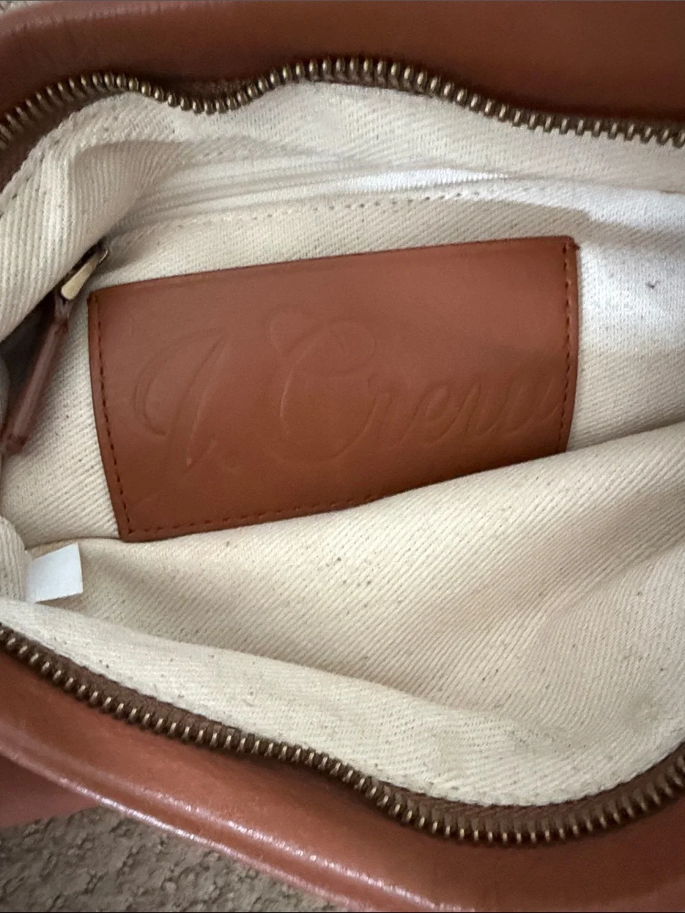J. Crew Saddle Brown Leather Shoulder Bag